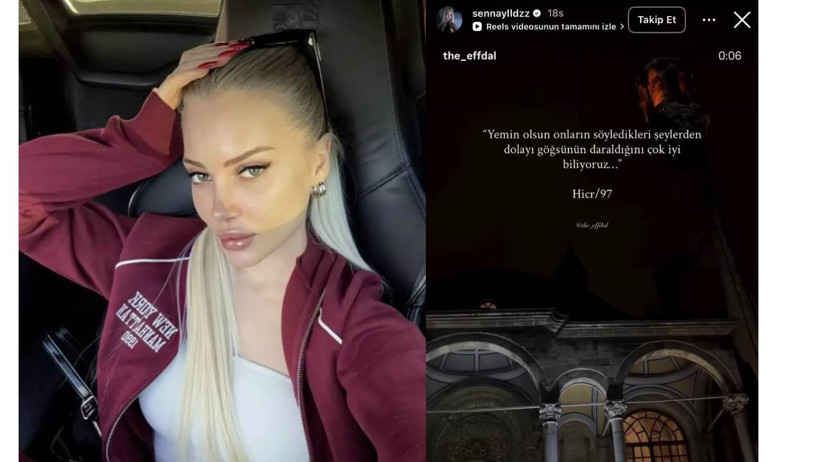 Uyuşturucu Testi Pozitif &Ccedil;ıkmıştı! Fenomen M&uuml;mine Senna Yıldız'ın İlk Hamlesi Ayet Paylaşmak Oldu - Resim : 1