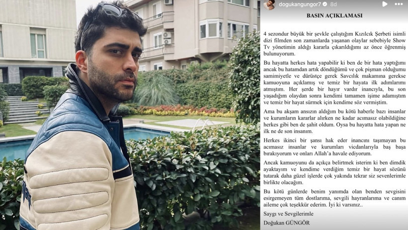 Uyuşturucu Testi Pozitif Çıkmıştı! Kızılcık Şerbeti'nden Çıkarılan Doğukan Güngör’den İlk Açıklama Geldi - Resim : 1