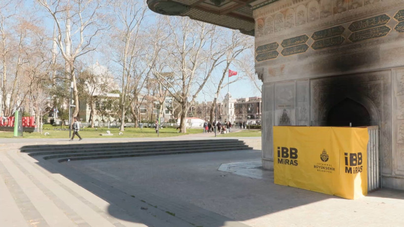 İstanbul'un Göbeğindeki 3 Asırlık Osmanlı Mirasını Yaktılar! Tophane Çeşmesi'nde İçler Acıtan Görüntü - Resim : 1