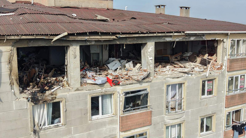 Tekirdağ'da 2 Kişinin Hayatını Kaybettiği Apartman Dairesindeki Patlamanın Görüntüsü Ortaya Çıktı - Resim : 1