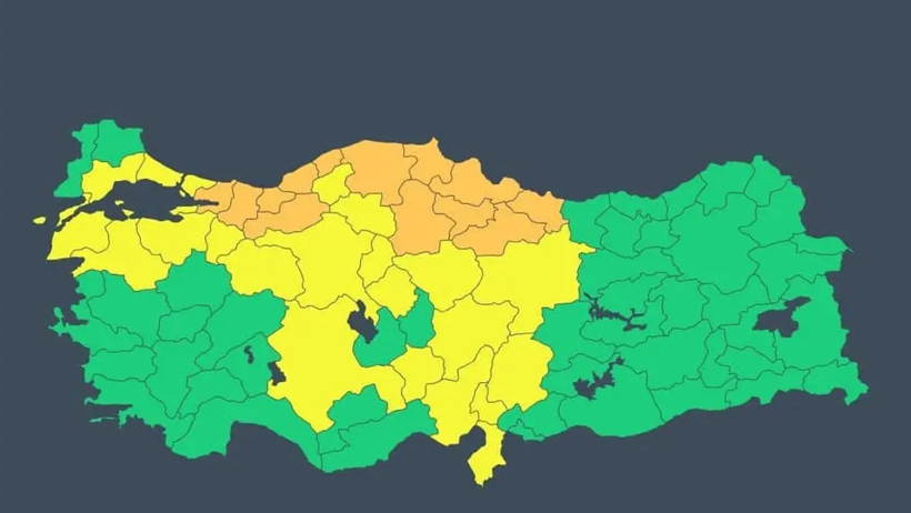 AFAD 35 İl İçin Alarm Verdi: Sağanak ve Fırtına Geliyor - Resim : 1