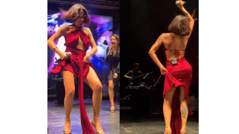 Melek Mosso’dan Cesur Sahne Şovu! Sosyal Medya Sallandı - Resim : 1