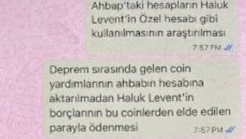 Ahbap Soruşturmasında Yeni Detaylar: Haluk Levent'in Mesajları İfşa Oldu! Sevgiliye Kripto Tuzağı İddiası - Resim : 1