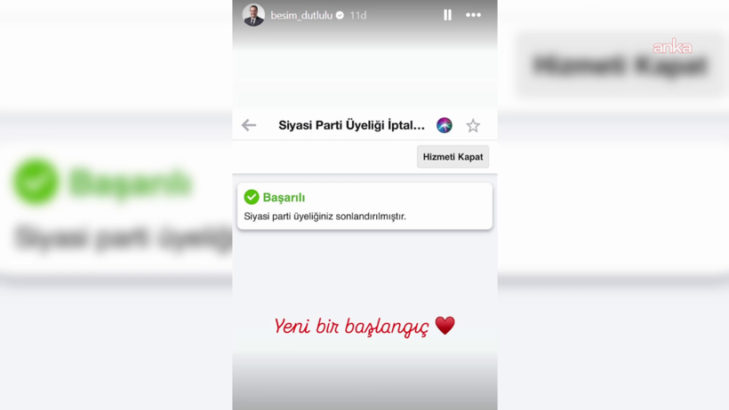 Büyükşehir Belediye Başkanı CHP'den İstifa Etti - Resim : 1