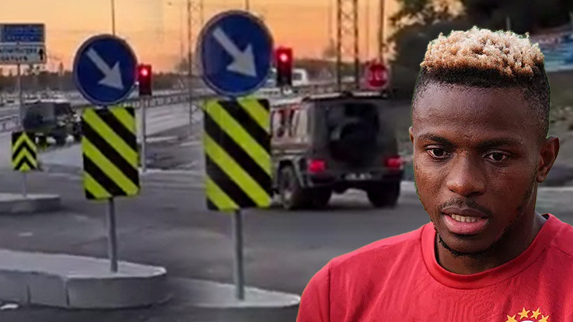 Osimhen Trafikte Ofsayta Düştü! Kırmızı Işıkta Geçti, 5 Bin Lira Ceza Yedi - Resim : 1