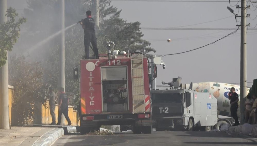 Kilis'te Fabrika Yangını - Resim : 1