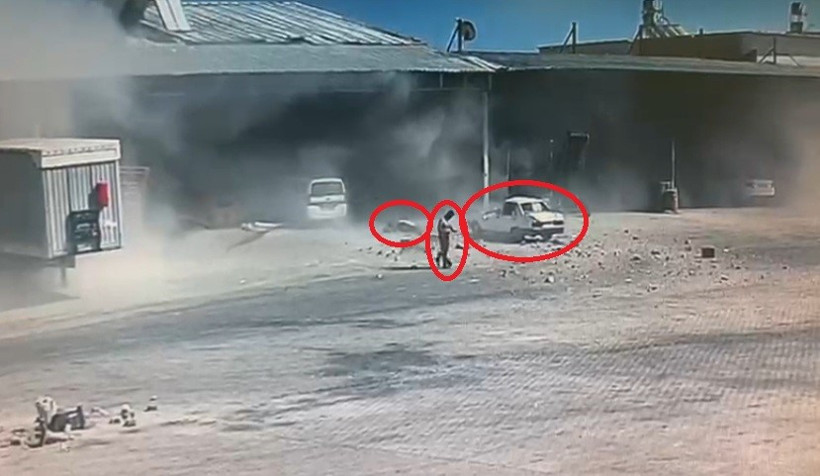 Antalya'da Meyve Halinde Yürekleri Ağza Getiren Patlama! Yaralılar Var - Resim : 2