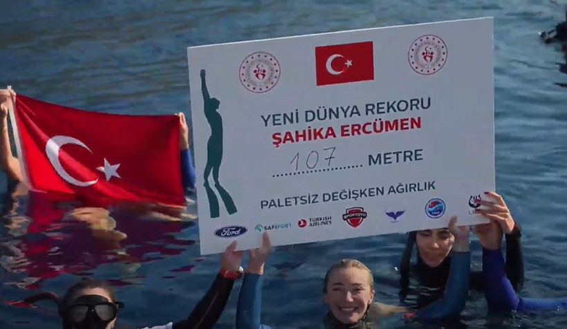 Şahika Ercümen Dünya Rekoru Kırdı! Gazze İçin 107 Metre... - Resim : 2