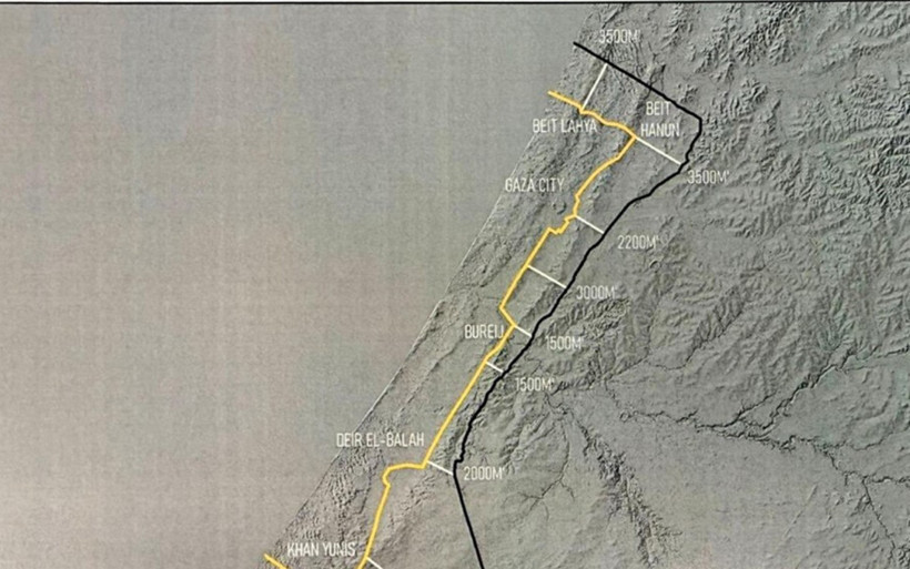 Trump Harita Eşliğinde Duyurdu: İşte İsrail'in Gazze'den İlk Çekilme Hattı - Resim : 1
