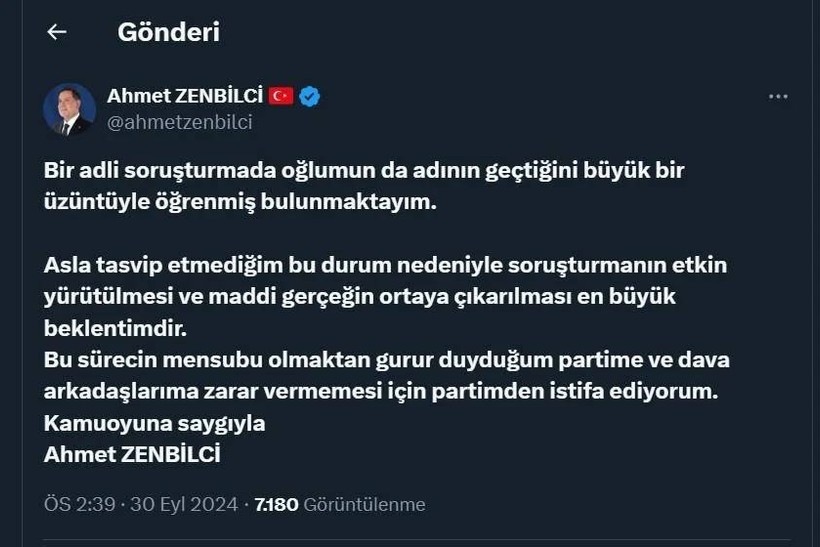 Oğlu Uyuşturucu Satarken Yakalanınca AKP'den İstifa Etmişti: O Vekil Geri Döndü - Resim : 1