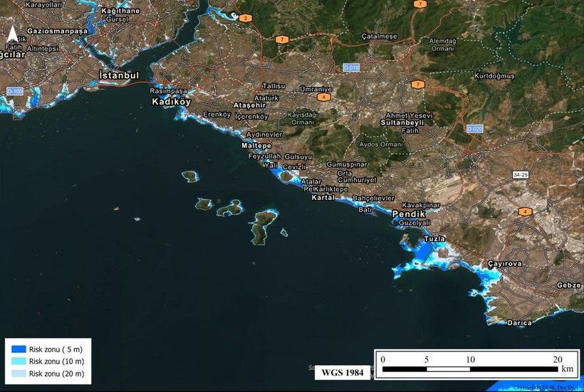 İstanbul'un Tsunami Risk Haritası Hazırlandı! Bu İlçeler Sular Altında Kalacak - Resim: 8