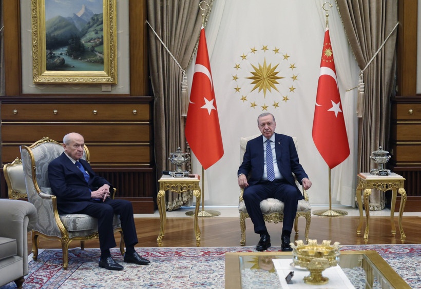Cumhurbaşkanı Erdoğan, Devlet Bahçeli İle Beştepe'de Kabul Etti - Resim : 1