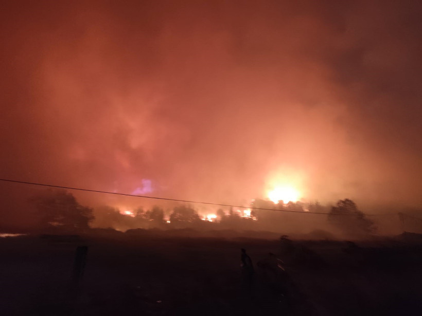 Bursa'da Yine Orman Yangını... Alevler Geceyi Aydınlattı! - Resim : 1