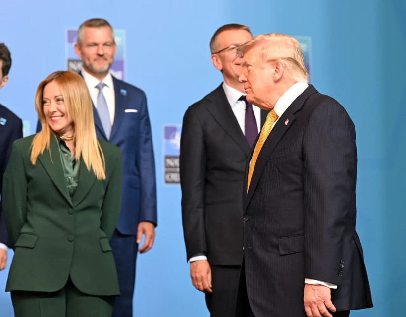 NATO Zirvesi'ne Damga Vuran Anlar! Trump, Meloni, Macron, Rutte... - Resim : 2