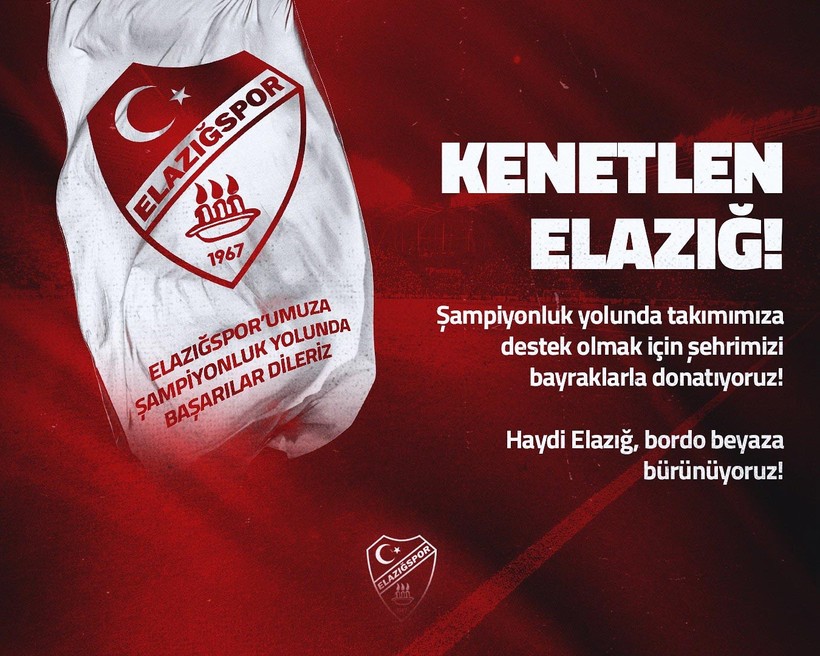 Elazığspor’dan Bayrak Kampanyasına Davet - Resim : 1