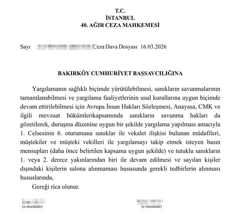 'İBB Davası'nda Mahkemeden Başsavcılığa Flaş Talep Yazısı: Mahkeme Kapısı CHP'li İsimlere Kapandı mı? - Resim : 1