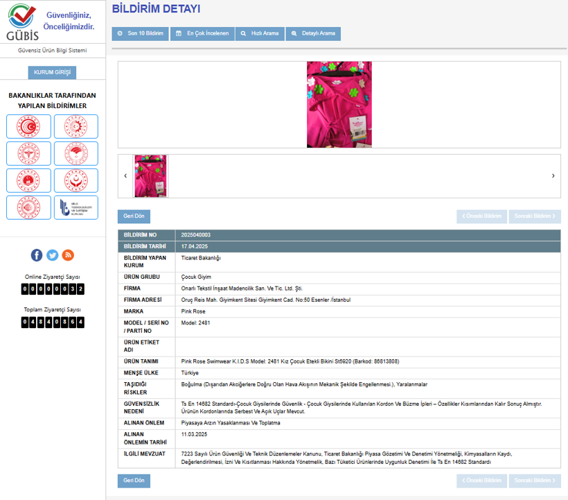 Çocukların Severek Giydiği Mayonun Toplatılmasına Karar Verildi - Resim : 2