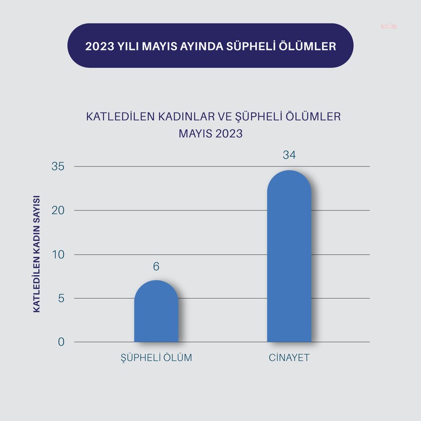 Mayıs ayrı raporu açıklandı: 34 kadın tanıdığı erkekler tarafından öldürüldü, 6 kadın şüpheli şekilde öldü - Resim: 2