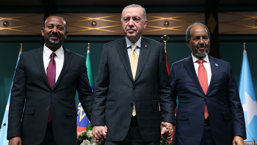 Somali ile Etiyopya Ankara'da Uzlaştı! Liderlerden Cumhurbaşkanı Erdoğan'a Teşekkür