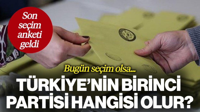 PİAR Araştırma'dan Son Seçim Anketi: Bugün Seçim Olsa Türkiye'nin Birinci Partisi Hangisi Olur?