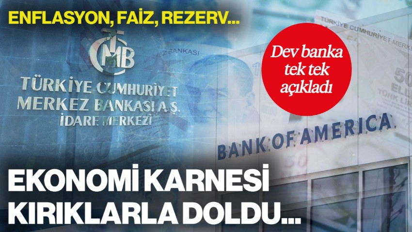 Enflasyon, Faiz, Rezerv... Dev Banka Tek Tek Açıkladı: Ekonomi Karnesi Kırıklarla Doldu...
