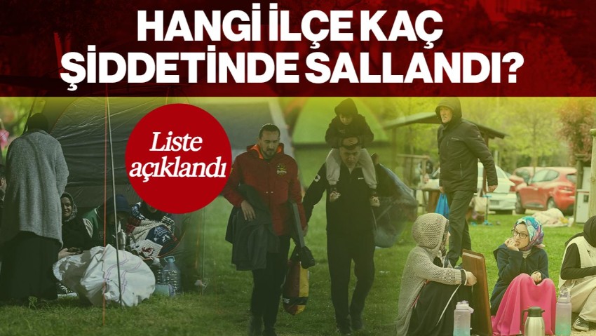 İstanbul’da İlçe İlçe Hissedilen Deprem Şiddeti Açıklandı: Hangi İlçe Kaç Şiddetinde Sallandı?