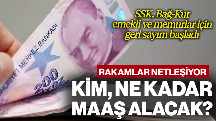 SSK, Bağ-Kur ve Tüm Emekliler ile Memurlar İçin Geri Sayım Başladı! Kim Ne Kadar Maaş Alacak, Rakamlar Netleşiyor