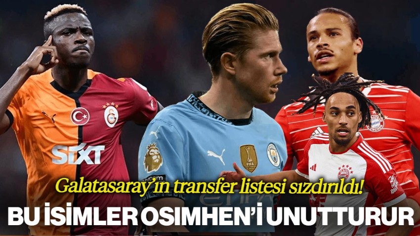Galatasaray'ın Transfer Listesi Sızdırıldı! Bu İsimler Osimhen'i Unutturur