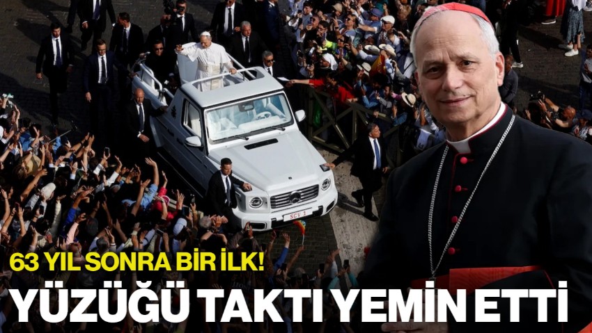 62 Yıl Sonra Bir İlk! Liderler de Oradaydı... Papa 14. Leo Yüzüğü Taktı, Yemin Etti