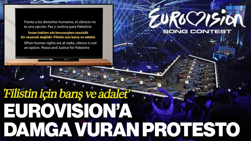 Eurovision’a Damga Vuran Protesto: 'Filistin İçin Barış ve Adalet'