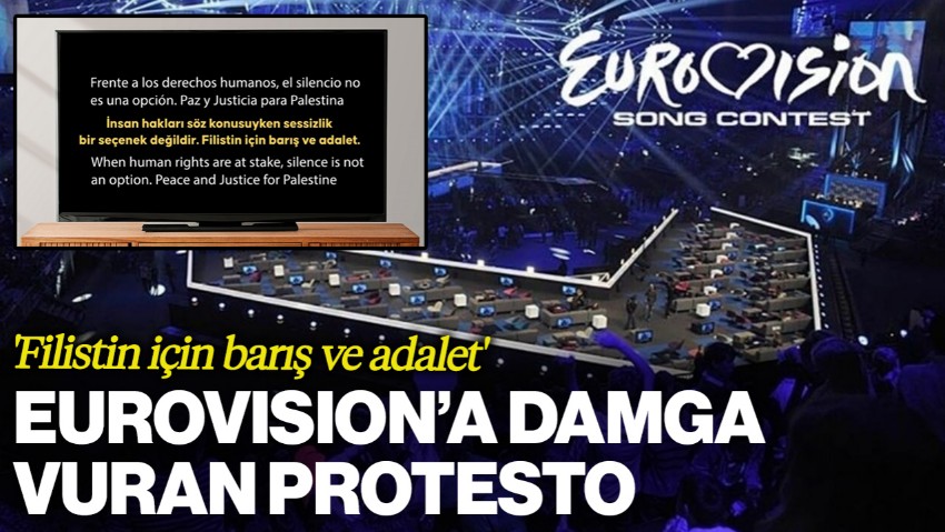 Eurovision’a Damga Vuran Protesto: 'Filistin İçin Barış ve Adalet'
