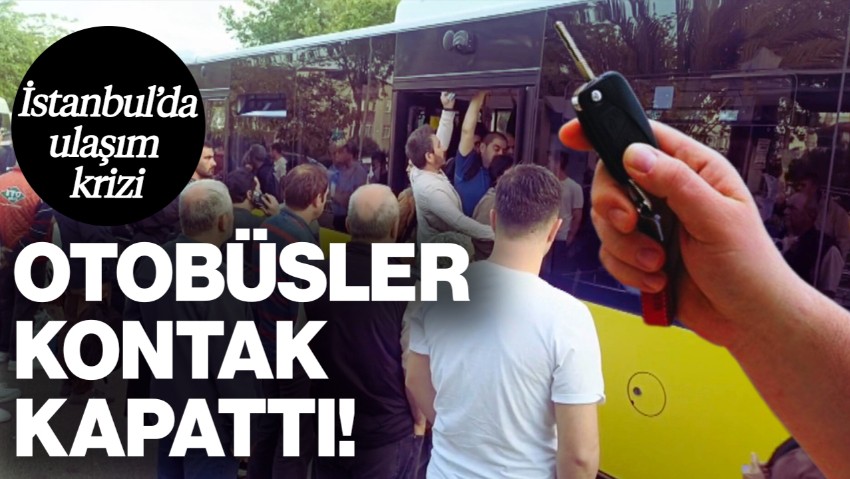 İstanbul'da Yola Çıkacaklar Dikkat: Halk Otobüsleri Kontak Kapattı, Duraklarda Kuyruk Oluştu