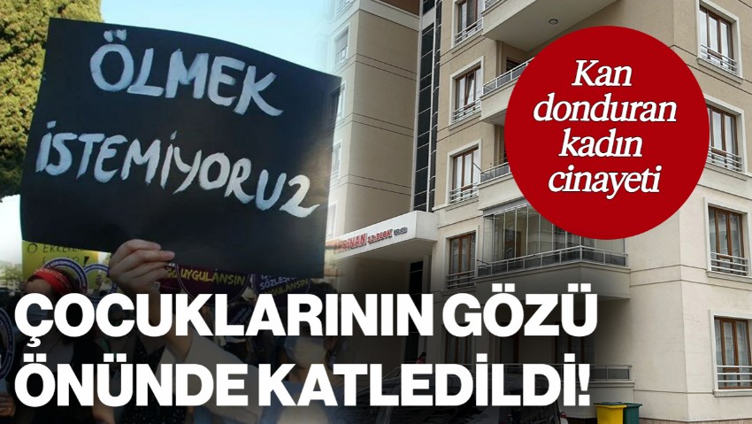 Kan Donduran Kadın Cinayeti! Çocuklarının Evde Olduğu Sırada Bıçaklayarak Katletti