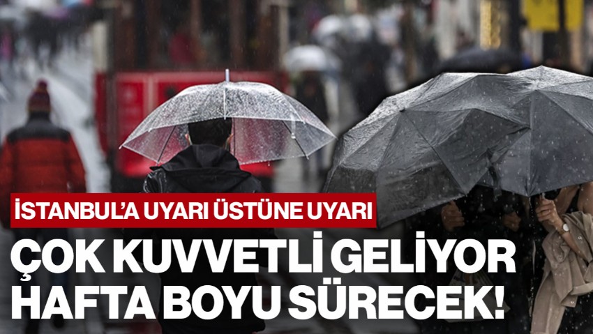 Meteoroloji’den İstanbul İçin Alarm! Güneşli Havalar Gidiyor, Sağanak Yağmur Geliyor