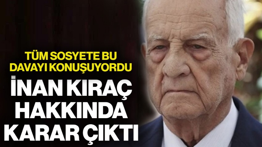 Tüm Sosyete Bu Davayı Konuşuyordu! Mahkeme Son Sözünü Söyledi... İnan Kıraç Hakkında Karar Çıktı