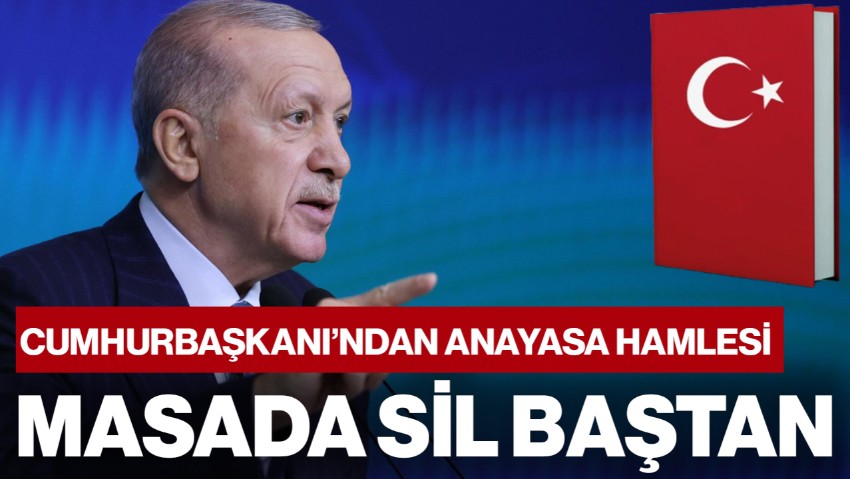 Çarpıcı İddia! Cumhurbaşkanı Erdoğan'dan Yeni Anayasa Hamlesi: Taslak Masada Sil Baştan