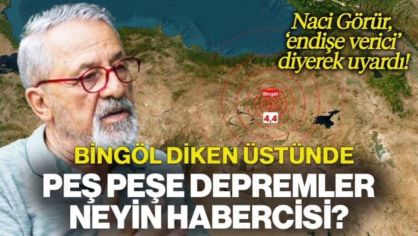 Bingöl Diken Üstünde! Peş Peşe Depremler Neyin Habercisi? Prof. Dr. Naci Görür'den Kritik Uyarı