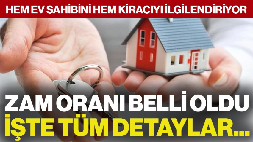Ev ve İş Yeri Kira Zam Oranı Belli Oldu