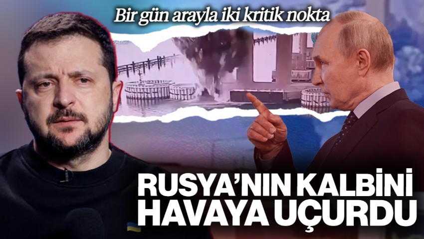 Ukrayna'dan Rusya'ya Bir Saldırı Daha! Ulaşımın Kalbi Köprüyü Havaya Uçurdu