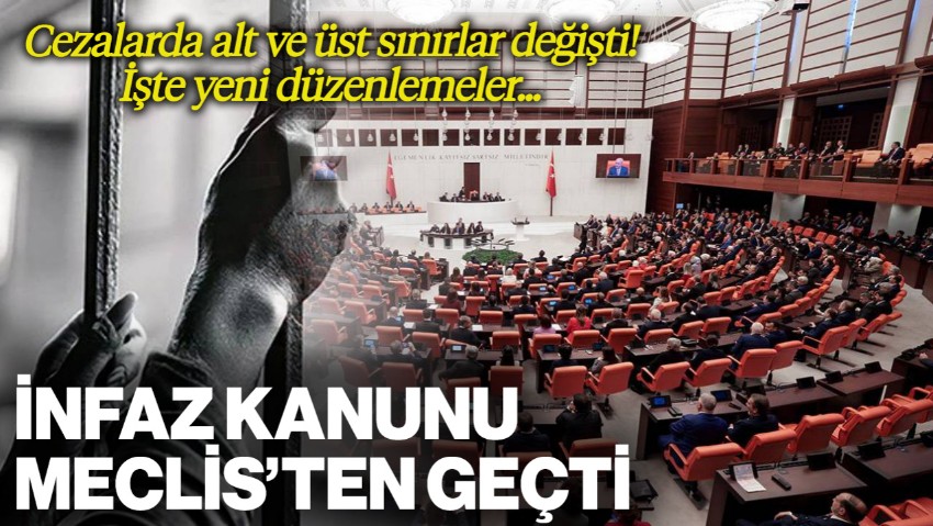 İnfaz Kanunu Meclis'ten Geçti: Cezalarda Alt ve Üst Sınırlar Değişti, İşte Yeni Düzenlemeler...