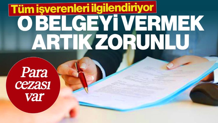 İşverenler Dikkat! İşten Ayrılanlara O Belgeyi Vermek Artık Zorunlu, Para Cezası Var