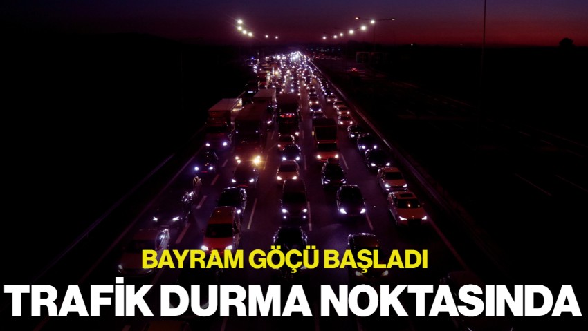 Kurban Bayramı Göçü Başladı: Tatilciler Yollara Düştü, Trafik Durma Noktasında