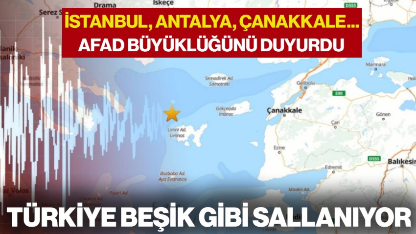 Türkiye Beşik Gibi Sallanıyor! İstanbul, Antalya, Çanakkale... Peş Peşe Depremler