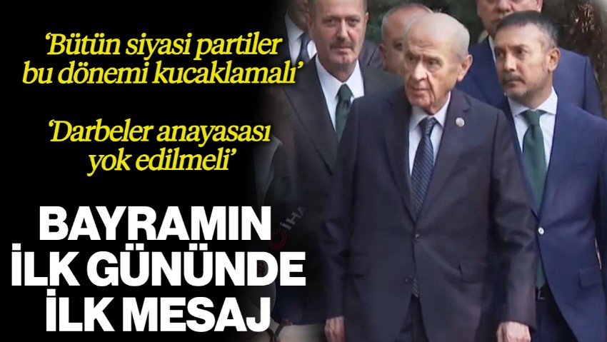 Bahçeli'den Bayram Mesajında 'Terörsüz Türkiye' Vurgusu