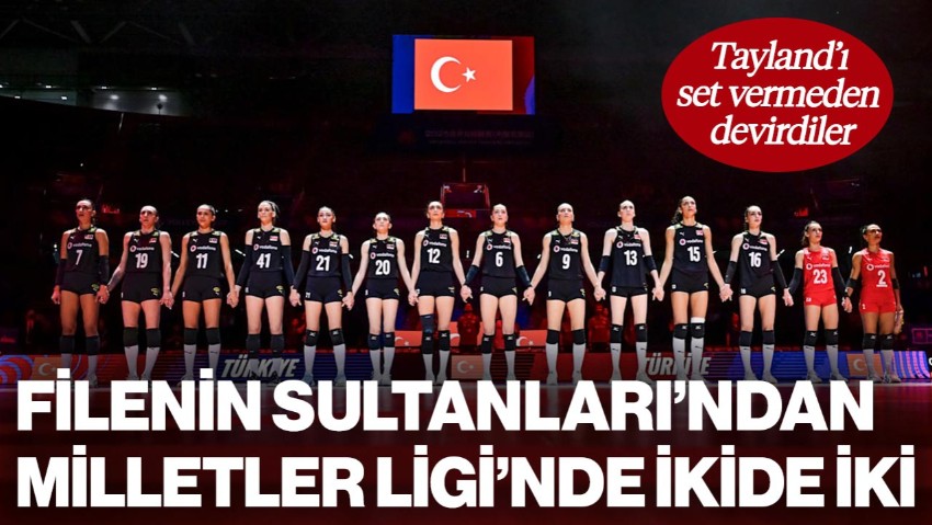 Filenin Sultanları'ndan Milletler Ligi'nde 2'de 2! Taylan'ı Set Vermeden Devirdi