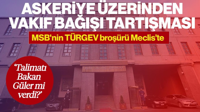 Milli Savunma Bakanlığı'ndan TÜRGEV'E Kurban Bağışı Çağrısı
