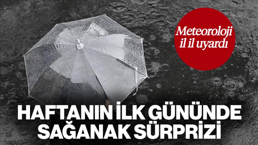 Bu İllerde Yaşayanlar Dikkat! Meteoroloji'den Uyarı Geldi: Haftanın İlk Gününde Sağanak Sürprizi