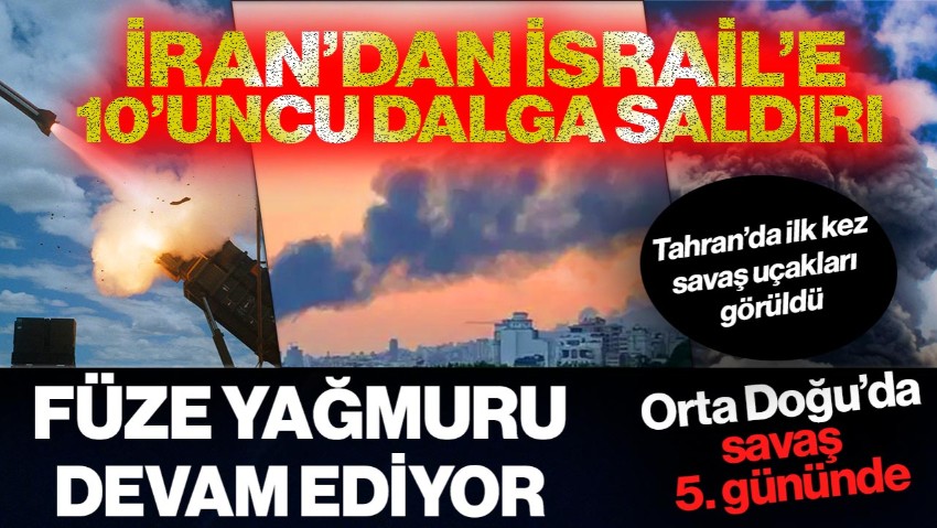 'Nükleer' Savaş 5. Gününde! İran'dan İsrail'e Yeni Füze Saldırısı