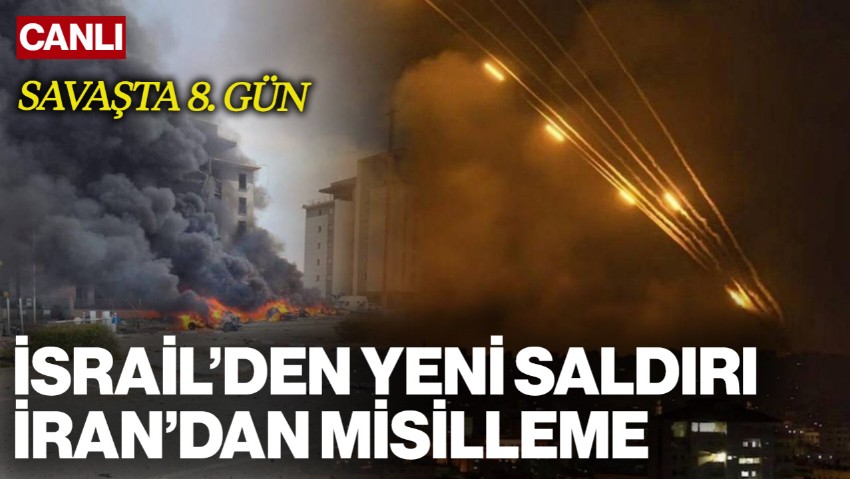Savaşta 8. Gün! İsrail Saldırı Başlattı, İran'dan Füzelerle Misilleme Geldi: Şehirler Yangın Yerine Döndü