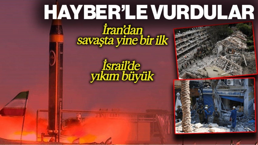 İran'dan Savaşta Bir İlk Daha! Hayber'le Vurdular... İsrail'de Büyük Yıkım